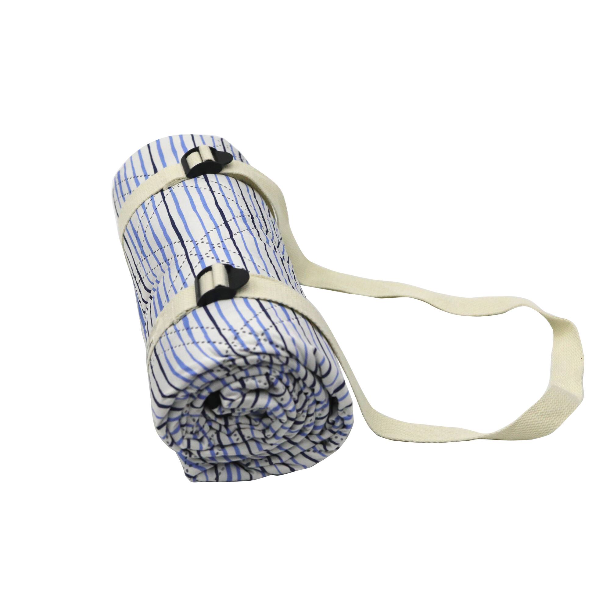 70" x 52" Blue & White Picnic Mat by Ashland®